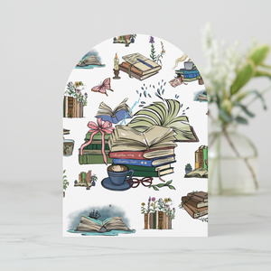 Books Greeting Card With Envelope