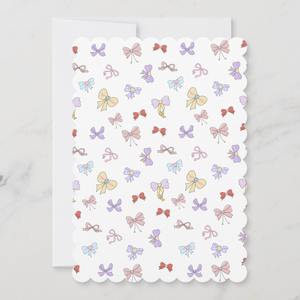 Bows Greeting Card With Envelope