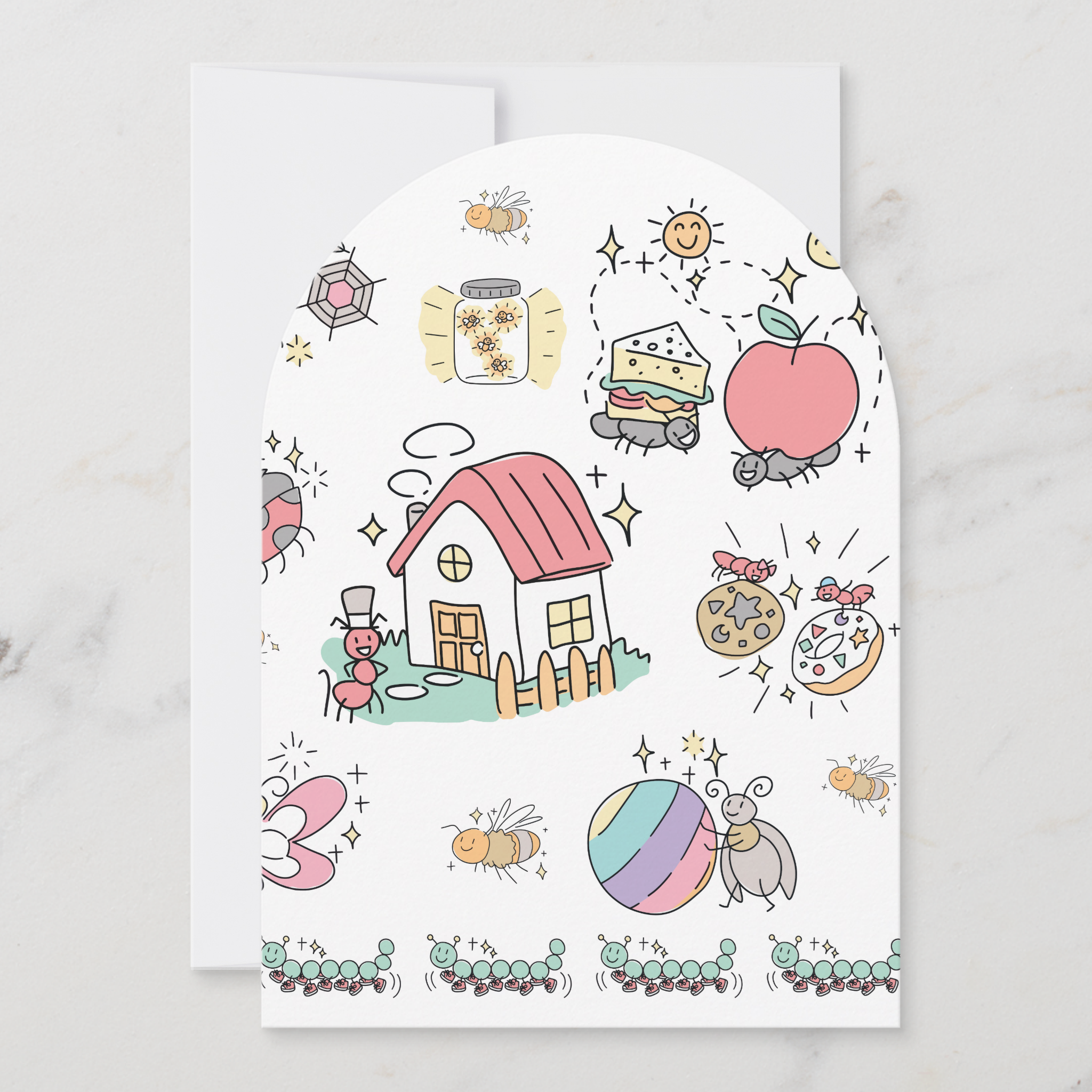 Bugs Greeting Card With Envelope