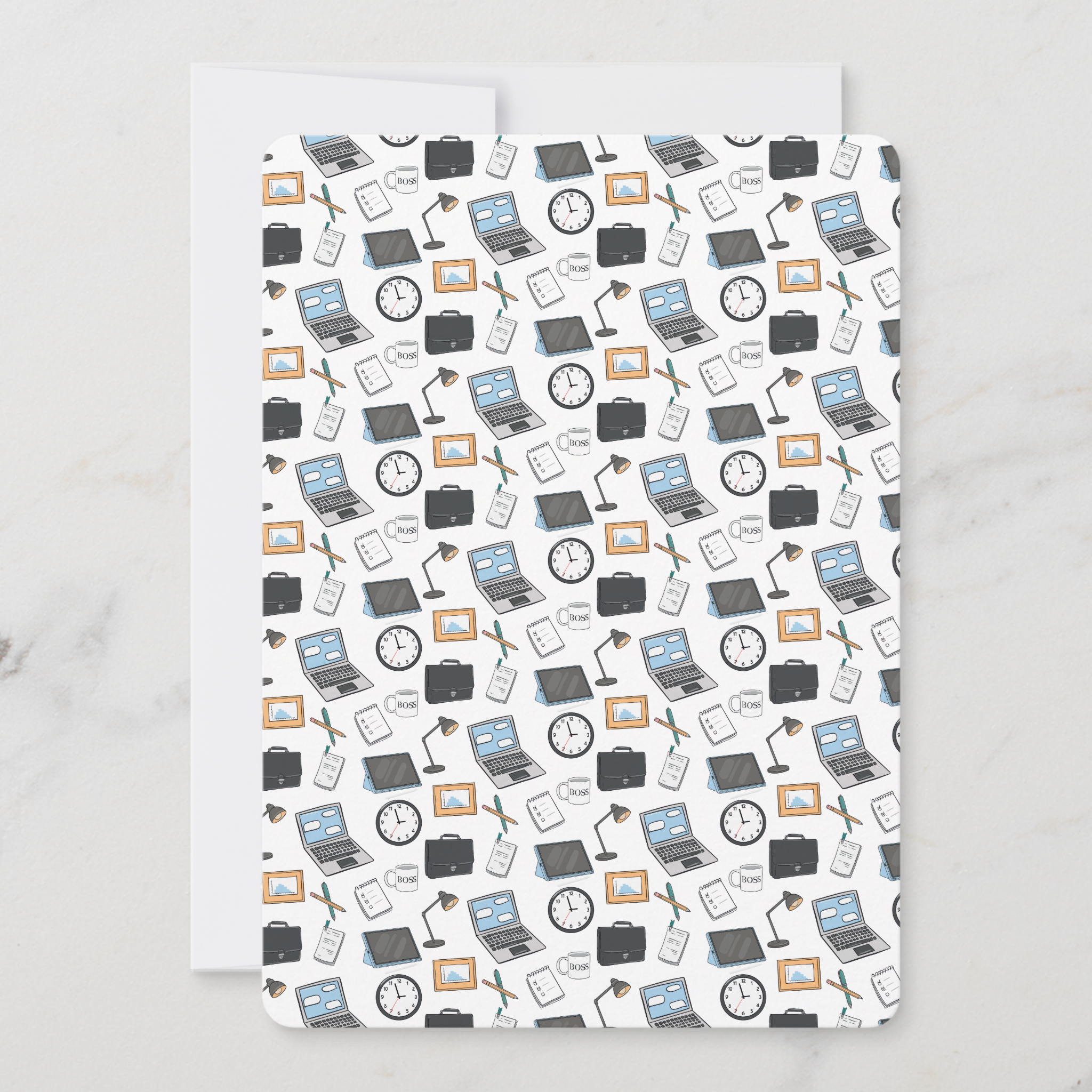 Business Greeting Card With Envelope