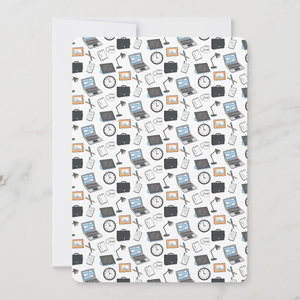 Business Greeting Card With Envelope