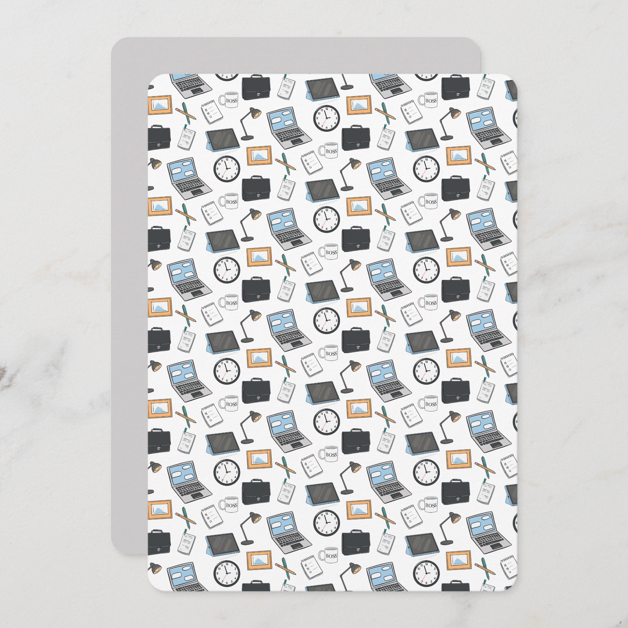 Business Greeting Card With Envelope