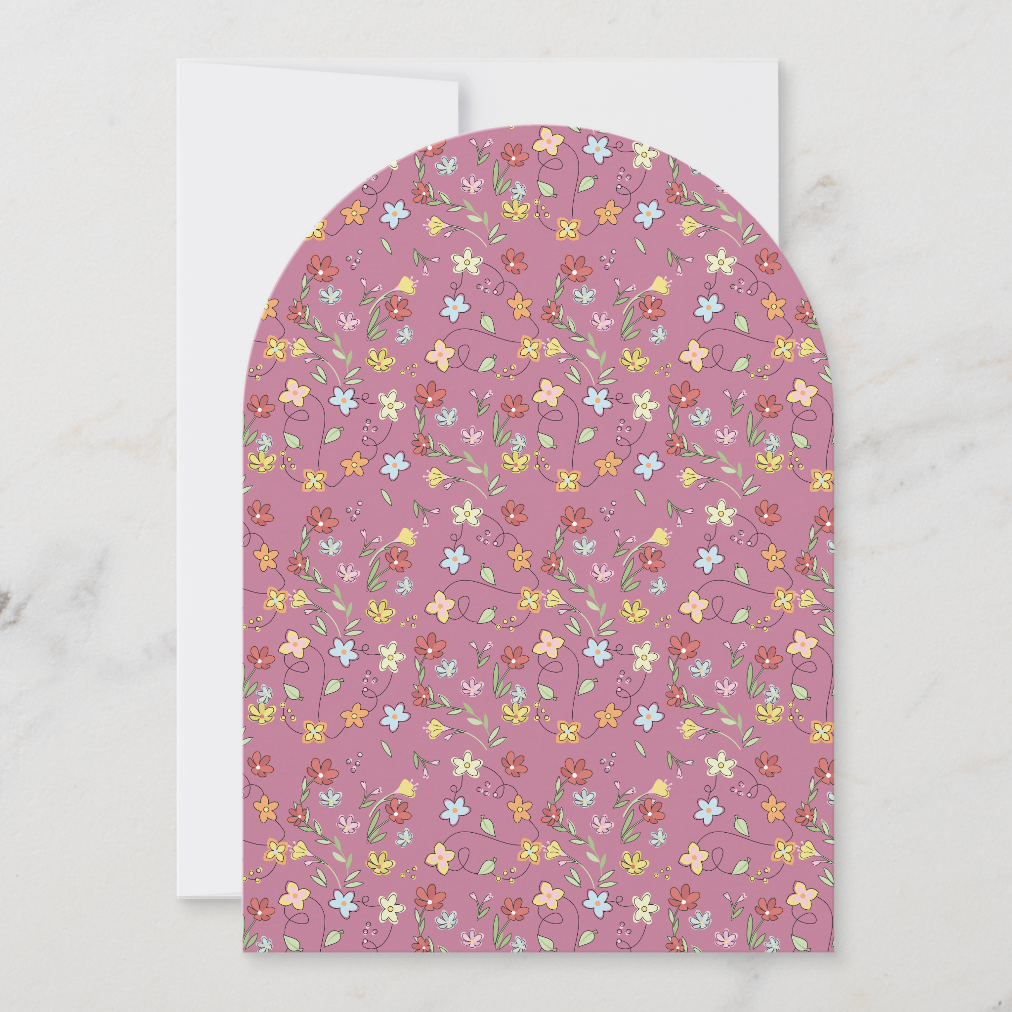 Garden Tea Greeting Card With Envelope
