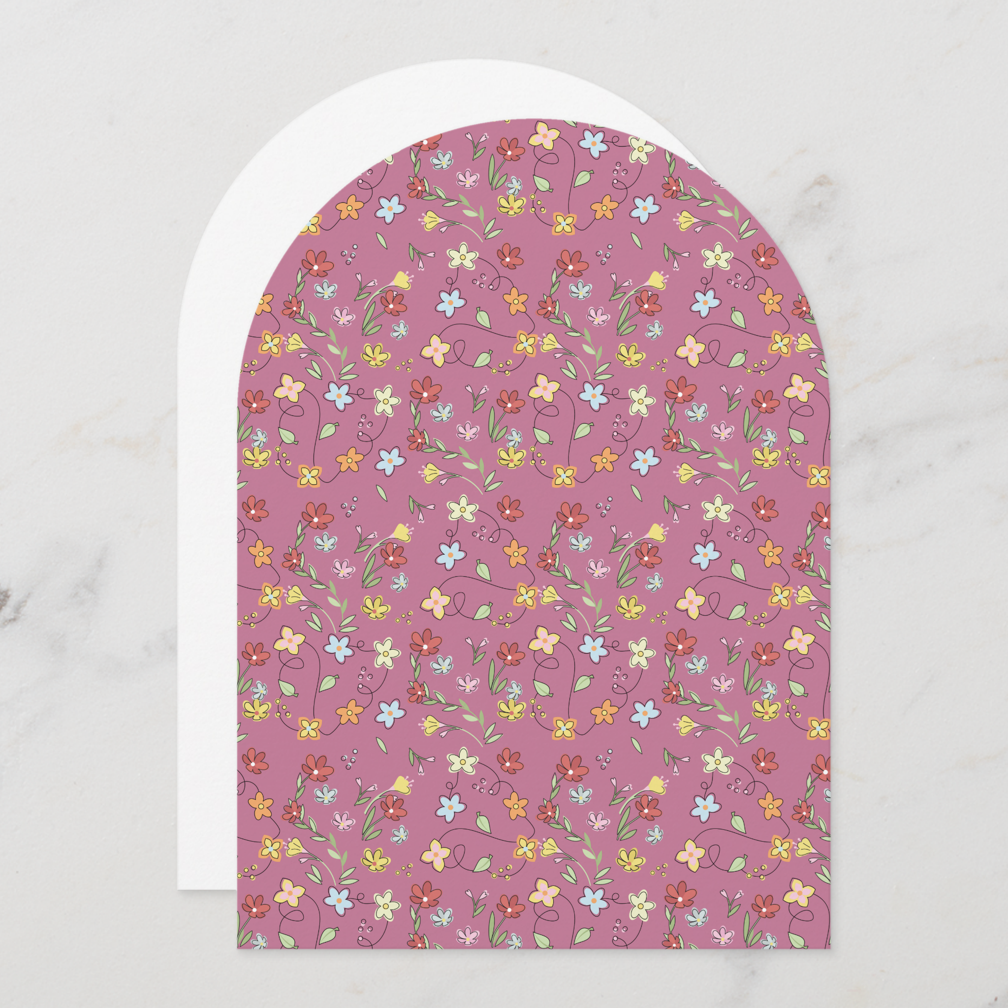 Garden Tea Greeting Card With Envelope