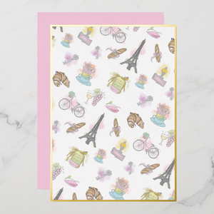 Paris Greeting Card With Envelope