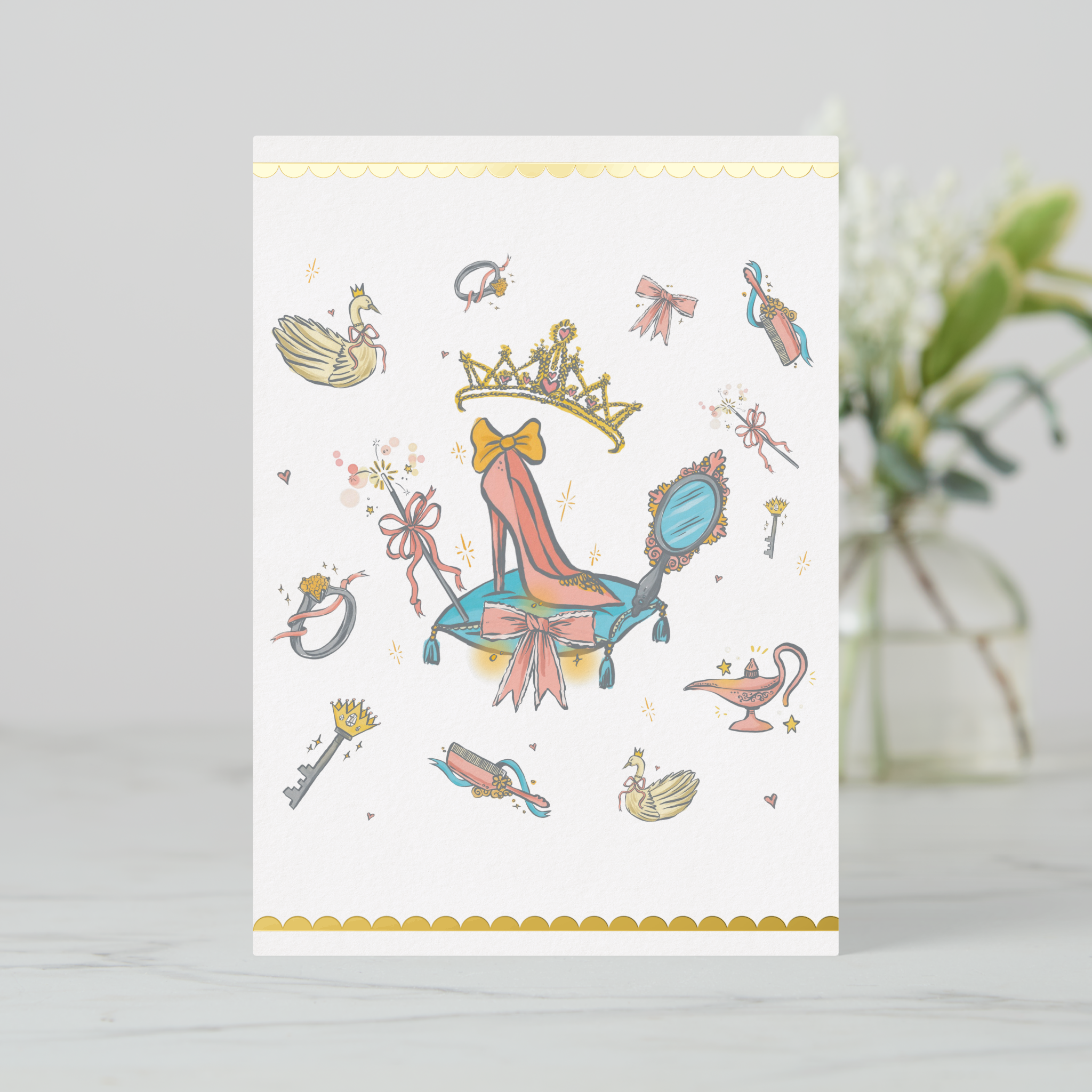 Princess Greeting Card With Envelope