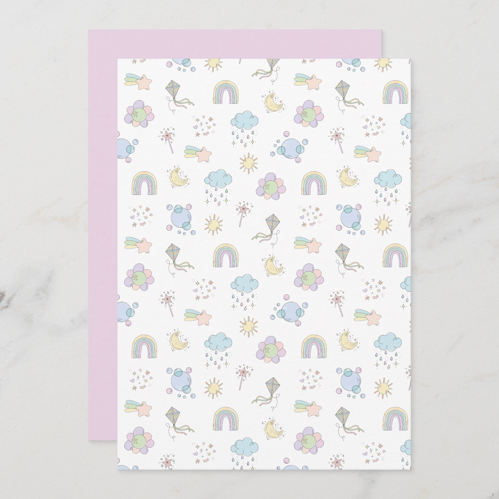 Rainbow Greeting Card With Envelope