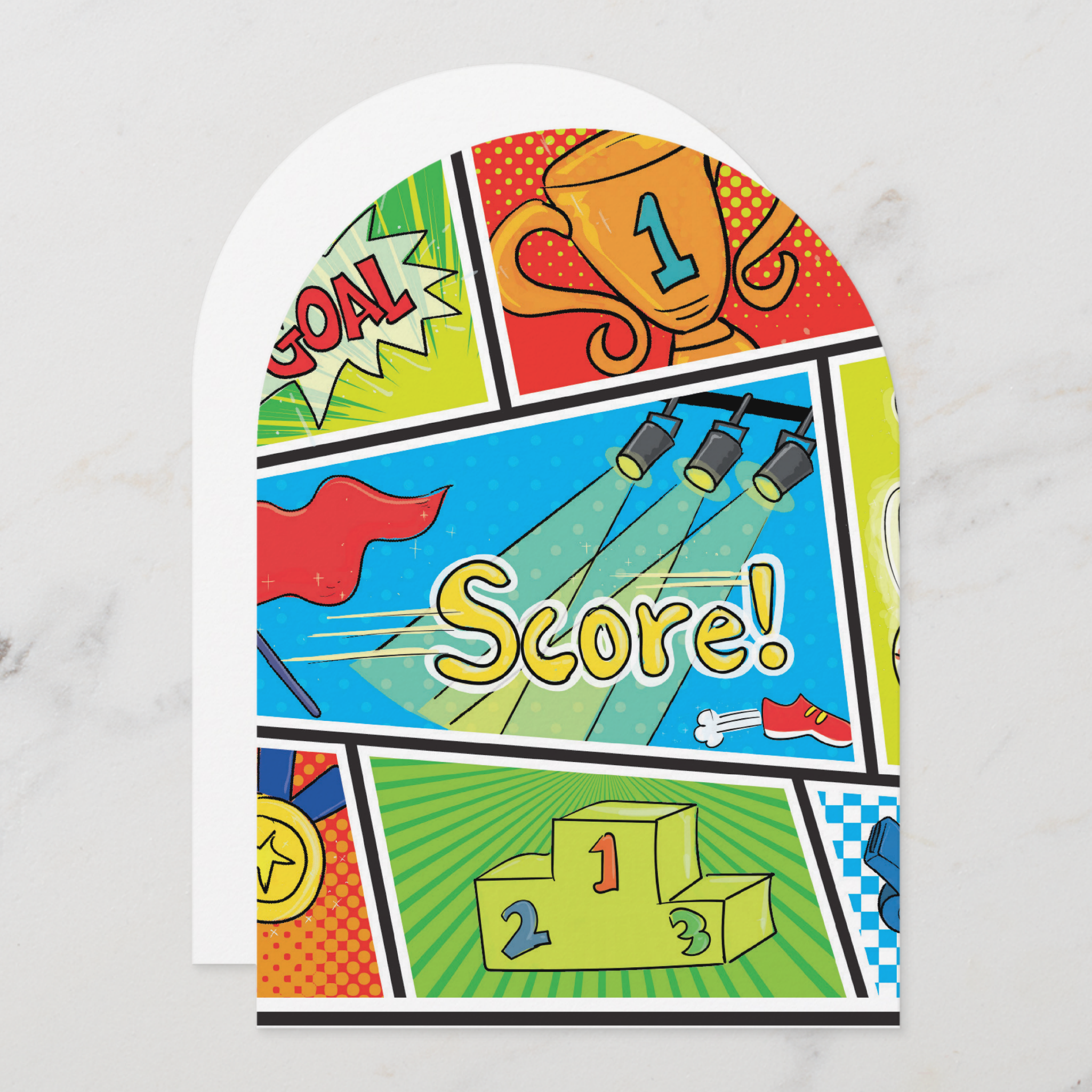 Sports Greeting Card With Envelope