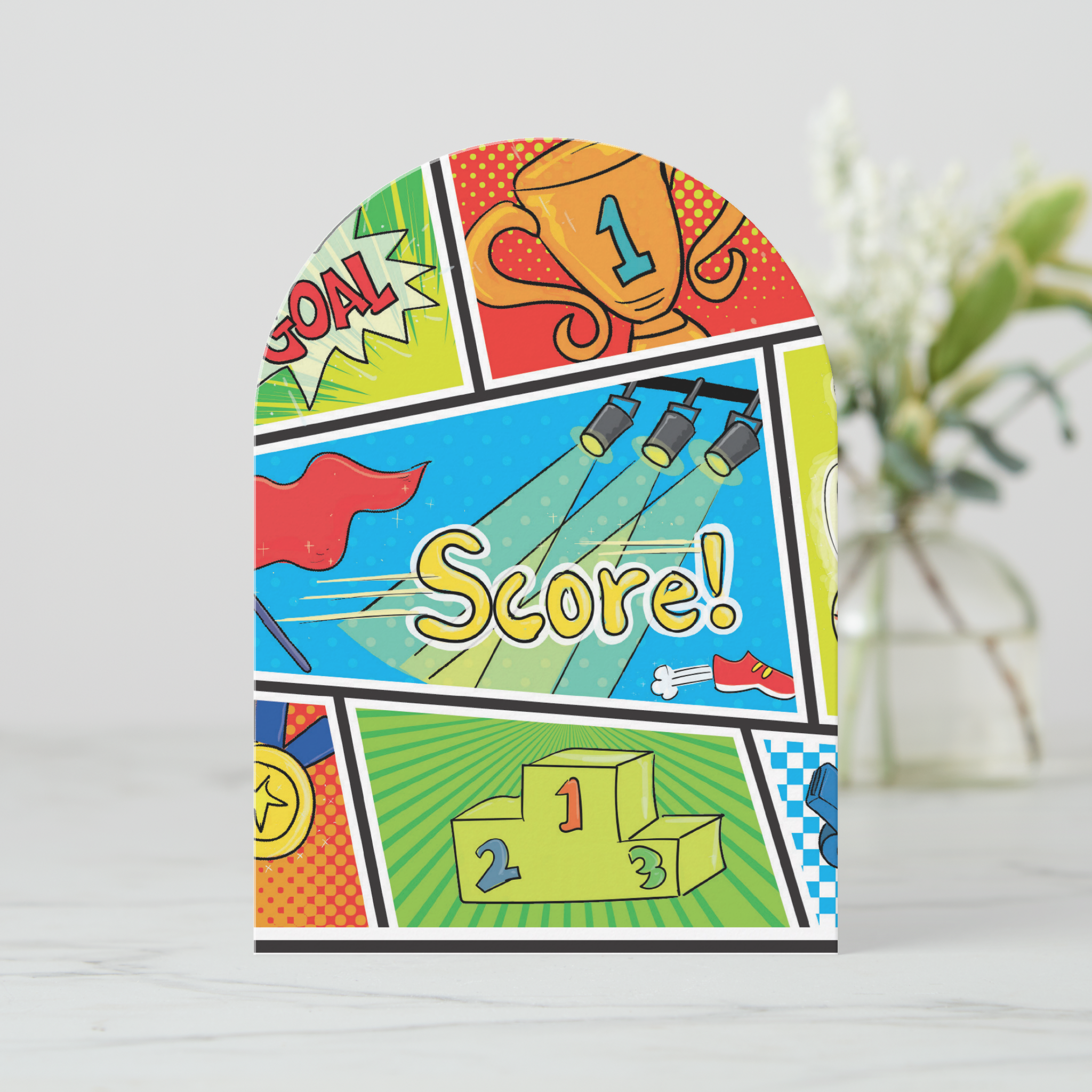 Sports Greeting Card With Envelope