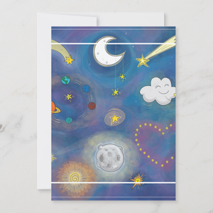 Stars Greeting Card With Envelope