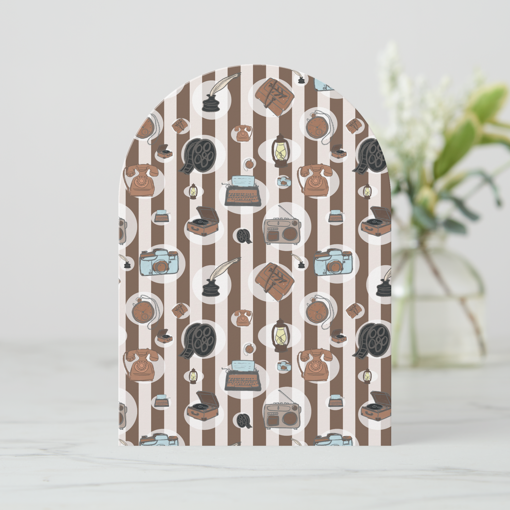 Vintage Greeting Card With Envelope